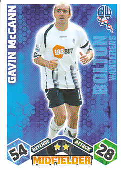 Gavin McCann Bolton Wanderers 2009/10 Topps Match Attax #84